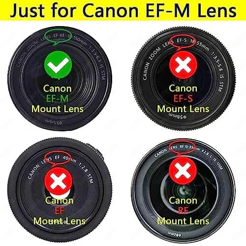 ULBTER EF-M Mount Body Cap Rear Lens Cover for Canon EOS M50 M6 M200 2Pack | Dust & Damage Protection thumbnail 2