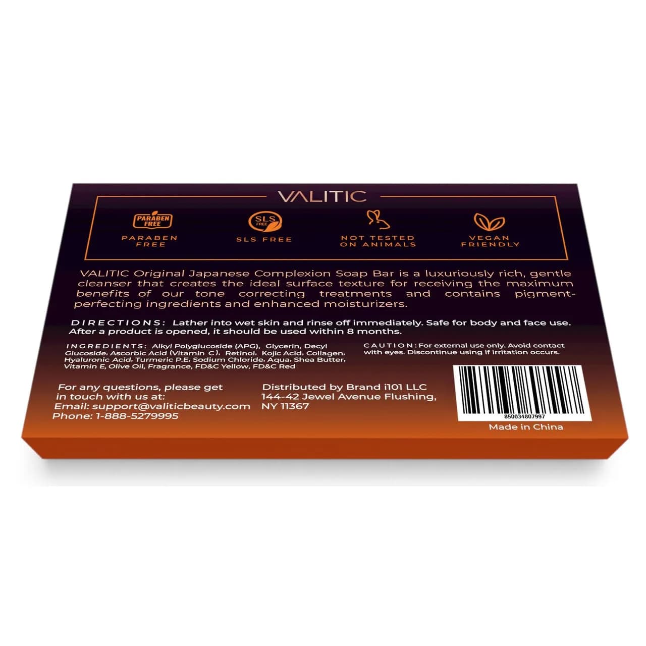 VALITIC Kojic Acid Dark Spot Remover Soap Bars 156g (5.5 oz) | Japanese Complex for Even Tone - view 3
