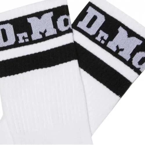 Dr. Martens Unisex Athletic Logo Sock, White+Black Organic Cotton Blend, M/L | Organic Cotton, Athletic Style thumbnail 3