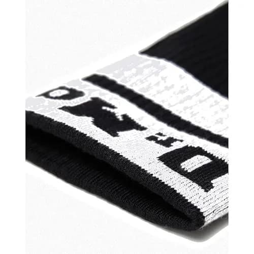 Dr. Martens Athletic Logo Sock, Organic Cotton Blend, S/M | Unisex Quarter Sock, Black+White thumbnail 5