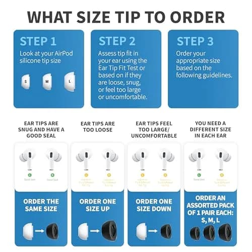 Comply Original Memory Foam Replacement Earbud Tips for Apple AirPods Pro 1 & 2 (3 Pairs, Pine Green) | Ultimate Comfort & Secure Fit thumbnail 7
