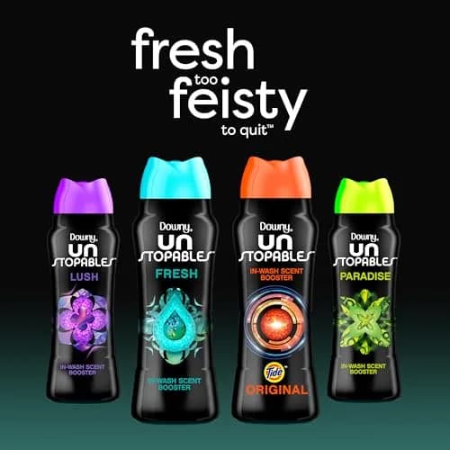 Downy Unstopables In-Wash Scent Booster Beads, Paradise Scent, 12.2 oz (346 g) | Fights Odors & Lasts 6X Longer - view 3