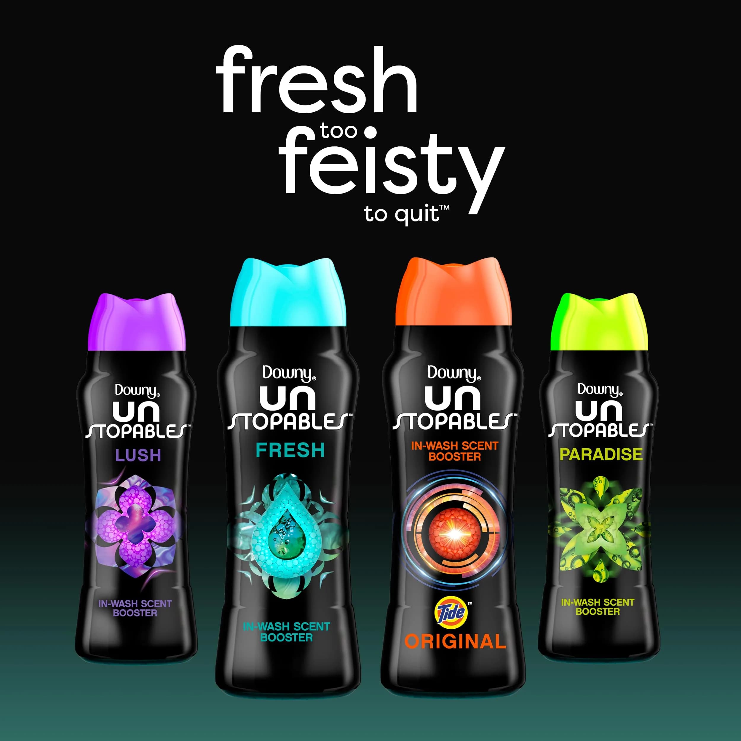 Downy Unstopables In-Wash Scent Booster Beads Paradise Scent 680g (24 oz) | Long-Lasting Freshness with Odor Protection - view 3