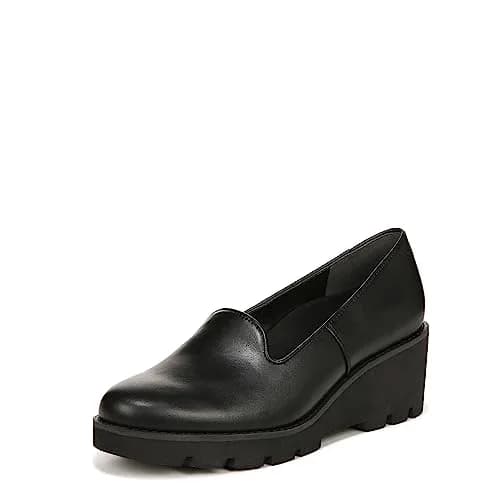 Vionic Women's Aster Willa Wedge Black Leather 7.5 Medium | Supportive Arch Support Dress Shoes for Women thumbnail 1