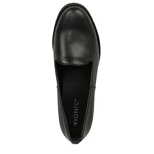 Vionic Women's Aster Willa Wedge Black Leather 7.5 Medium | Supportive Arch Support Dress Shoes for Women thumbnail 5