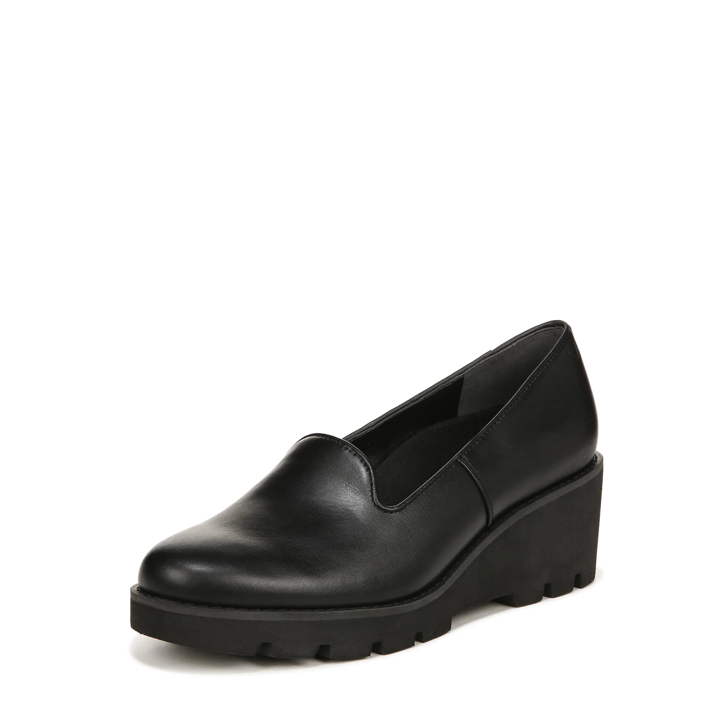 Vionic Women’s Aster Willa Wedge Dress Shoes Black Leather 8.5 Medium | Supportive Arch Support Orthotic thumbnail 1