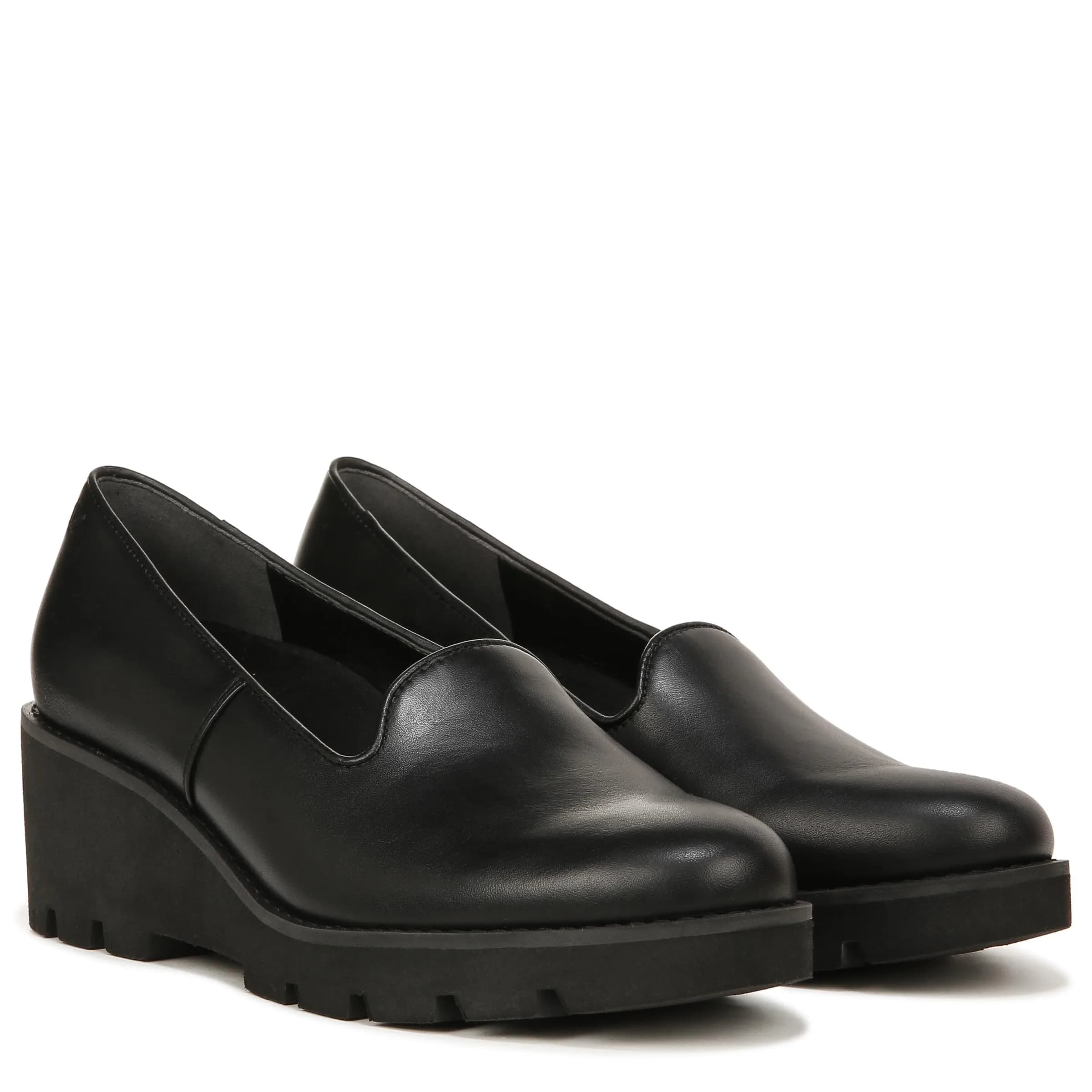 Vionic Women’s Aster Willa Wedge Dress Shoes Black Leather 8.5 Medium | Supportive Arch Support Orthotic thumbnail 4