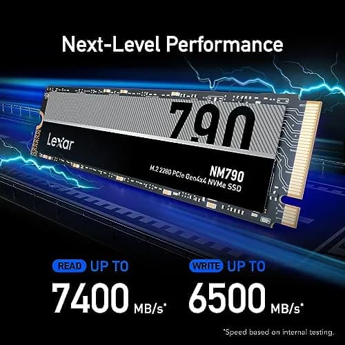Lexar 4TB NM790 Internal NVMe SSD 4000 GB (4 TB) | PCIe Gen 4x4 M.2 2280 thumbnail 2