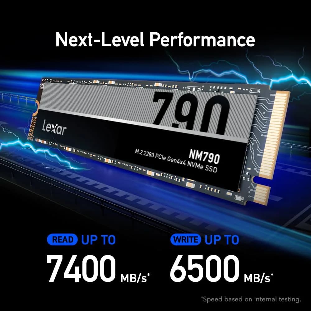 Lexar 2TB NM790 Internal NVMe SSD 2TB (2000 GB) | PCIe Gen 4x4 Speed - view 3
