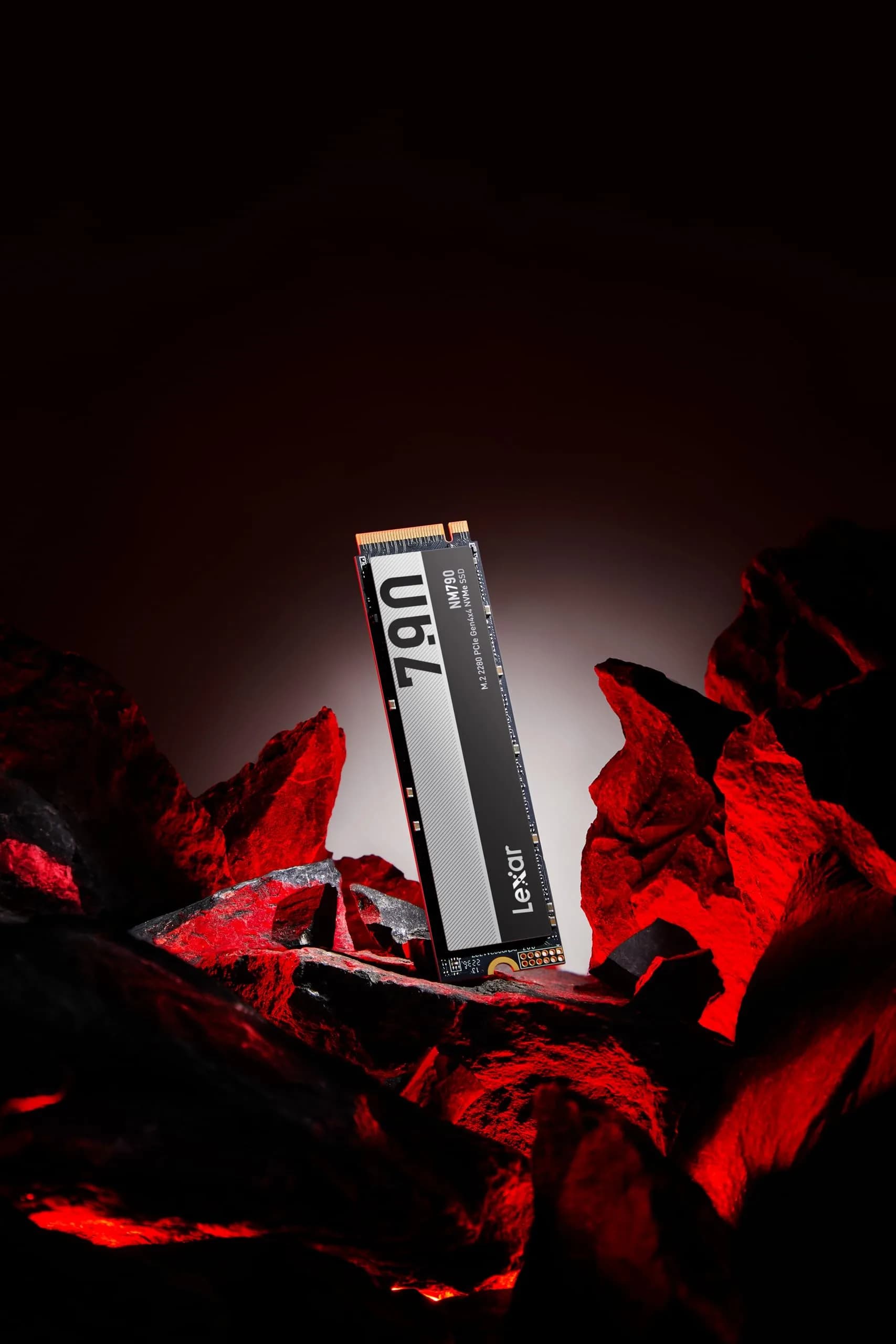 Lexar 1TB NM790 M.2 2280 PCIe Gen 4x4 Internal NVMe SSD | 7400MB/s Read, 6500MB/s Write - view 2