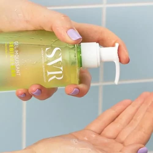SVR Sebiaclear Foaming Gel Cleanser 13.5 fl oz | Unclogs Pores & Gentle for Sensitive Skin thumbnail 2