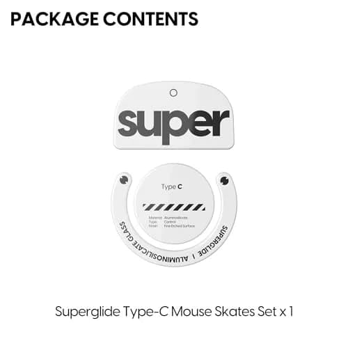 Pulsar Gaming Gears Superglide Type-C Skates for GPro X Superlight 1, White | Micro-Textured Control Surface for Precise Gaming thumbnail 4