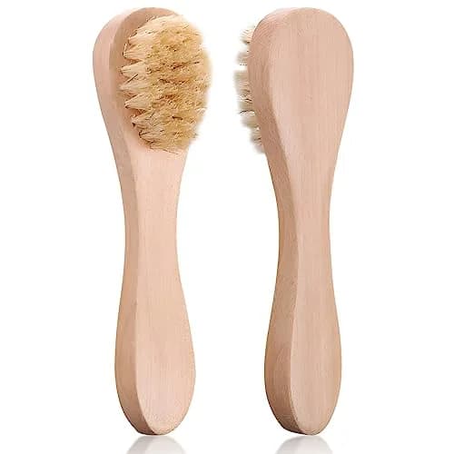 Kootinn Mini Dry Brush Natural Bristle Small Body Brush for Sensitive Areas | Exfoliating Facial & Skin Rejuvenation thumbnail 1
