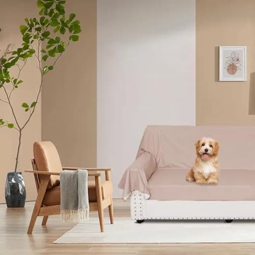 DUJUIKE Waterproof Bed Cover for Dog and Cats | 98x90 inch Cal King Bed Sheet | Breathable & Waterproof thumbnail 5