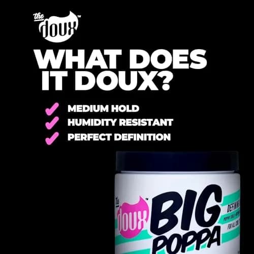 The Doux Big Poppa Curl Defining Gel, 16 oz | Frizz Control & Soft Hold for Curly Hair thumbnail 6