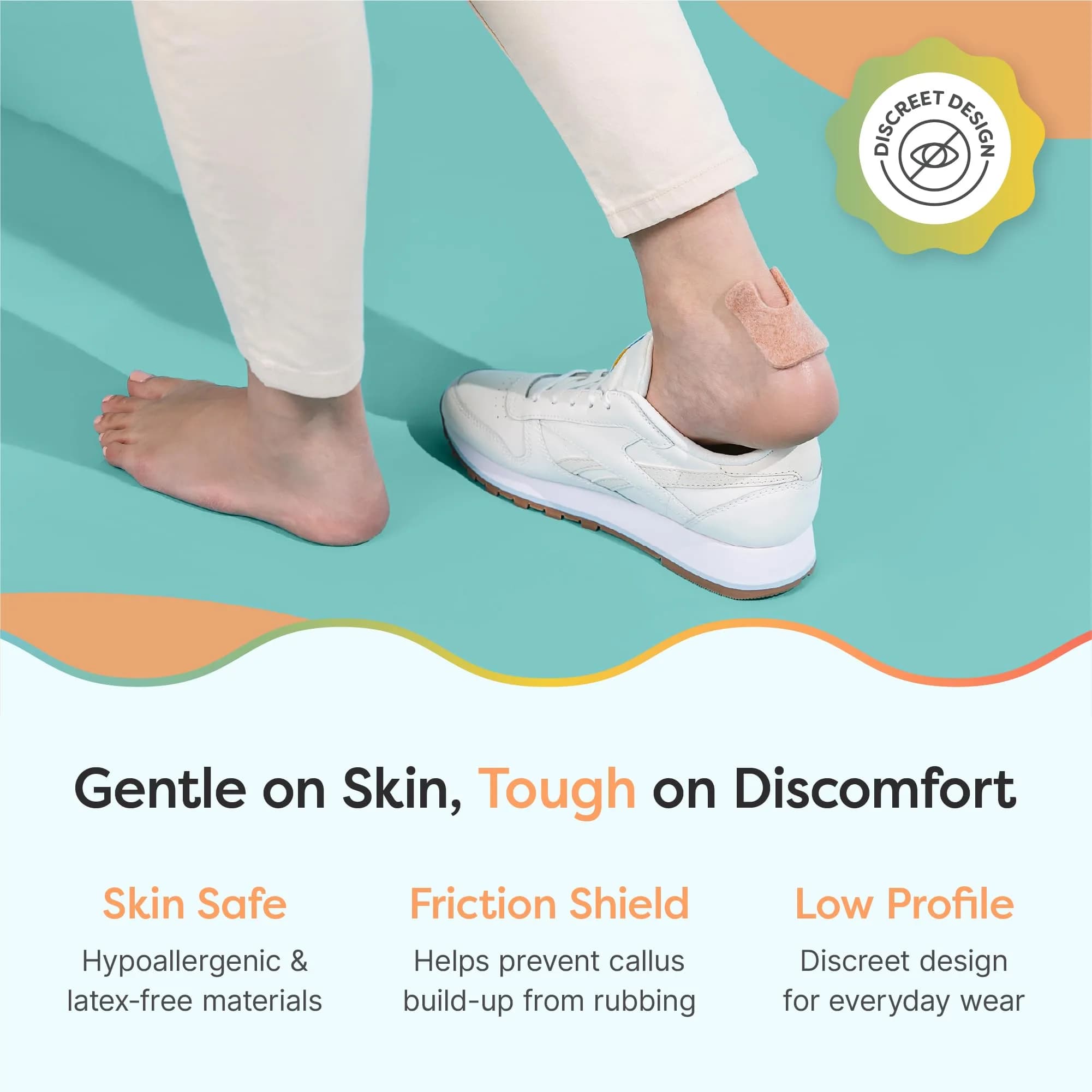 ZenToes U-Shaped Felt Callus Pads, 48 Count | Medical-Grade Felt Cushions for Foot Pain Relief - view 4