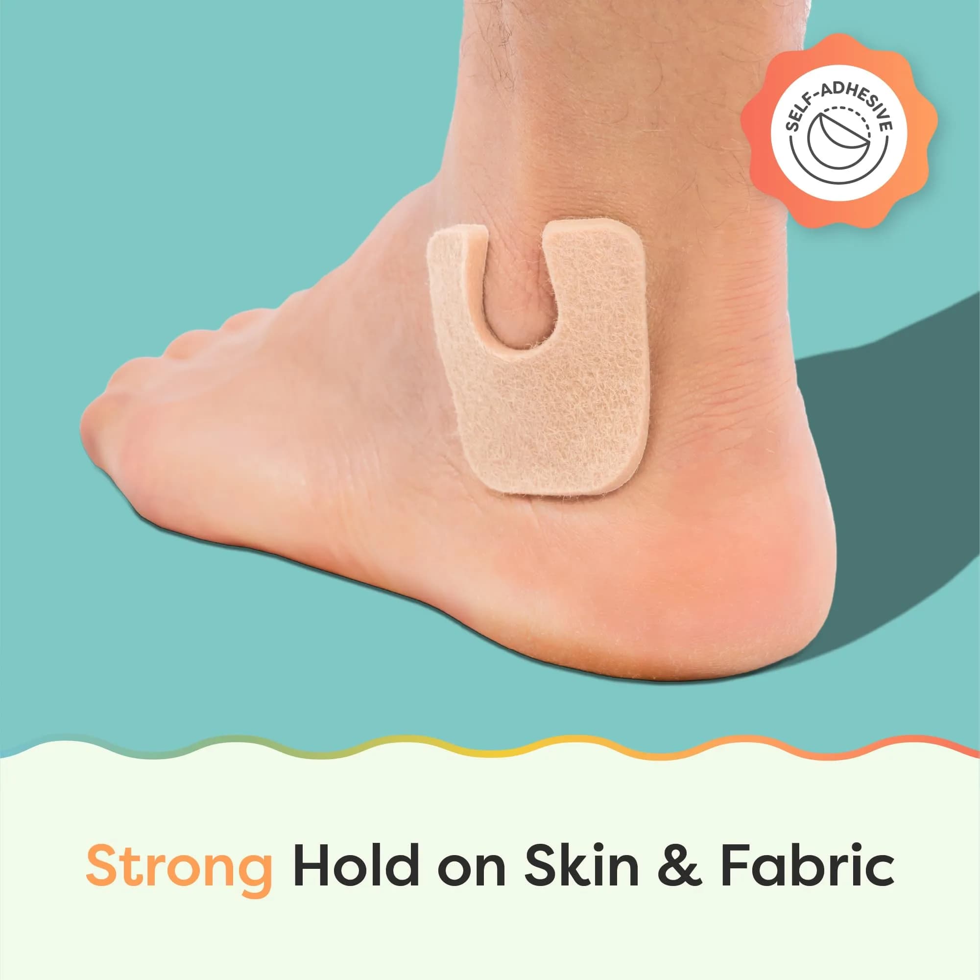 ZenToes U-Shaped Felt Callus Pads, 48 Count | Medical-Grade Felt Cushions for Foot Pain Relief - view 7