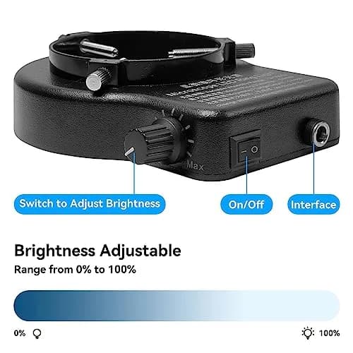 Gringoo 64 LED Ring Light Illuminator for Stereo Microscopes, 48mm Adapter Ring | Bright, Shadow-Free Illumination for Lab and Photography thumbnail 4