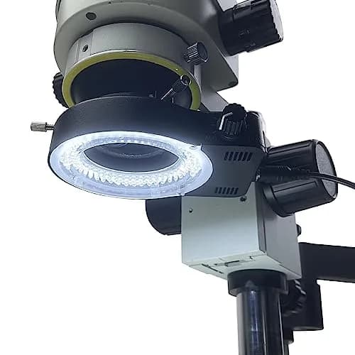 Gringoo 64 LED Ring Light Illuminator for Stereo Microscopes, 48mm Adapter Ring | Bright, Shadow-Free Illumination for Lab and Photography thumbnail 2