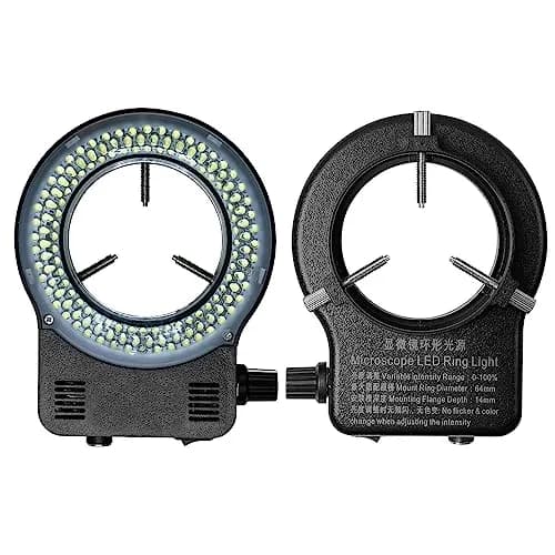 Gringoo 64 LED Ring Light Illuminator for Stereo Microscopes, 48mm Adapter Ring | Bright, Shadow-Free Illumination for Lab and Photography thumbnail 3