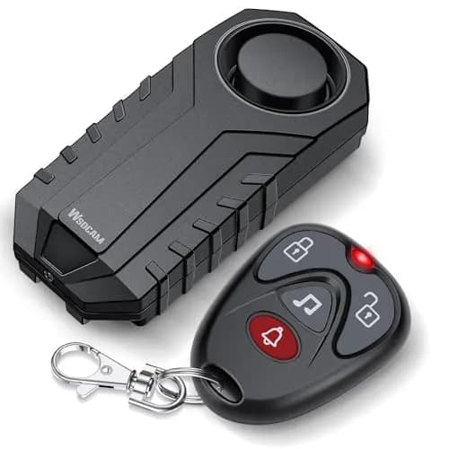 WSDCAM Loud Vibration Sensor Alarm with Remote | 113dB Anti-Theft Security for Bikes, Cars, Mailboxes thumbnail 1