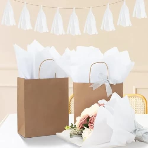 Simetufy White Tissue Paper Sheets 20x30 Inches (115 Sheets) | Archival Quality for Gifts & Crafts thumbnail 4