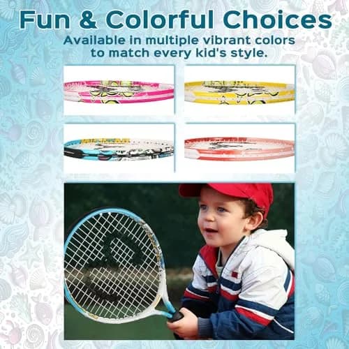 INSUM Junior Tennis Racket 17 Inch | Lightweight Aluminum, Beginner-Friendly (70-120 chars) thumbnail 5