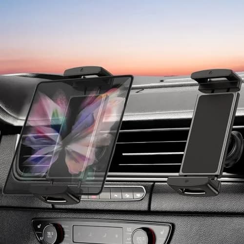 OATSBASF Air Vent Clip Car Phone Mount for Galaxy Fold 8 Ultra/8/7/6 | 360° Rotatable, Heavy-Duty, Universal Compatibility thumbnail 1