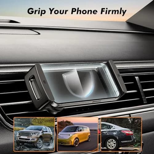 OATSBASF Air Vent Clip Car Phone Mount for Galaxy Fold 8 Ultra/8/7/6 | 360° Rotatable, Heavy-Duty, Universal Compatibility thumbnail 7