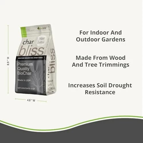 plantonix Char Bliss 24 Qts Organic Biochar Soil Amendment | Carbon-Negative Soil Conditioner thumbnail 4