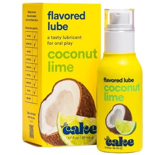 Cake Coconut Lime Flavored Personal Lubricant 1.7 fl oz | Water-Based, Hypoallergenic & Easy Clean thumbnail 1