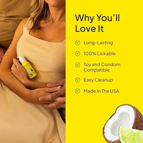 Cake Coconut Lime Flavored Personal Lubricant 1.7 fl oz | Water-Based, Hypoallergenic & Easy Clean thumbnail 4