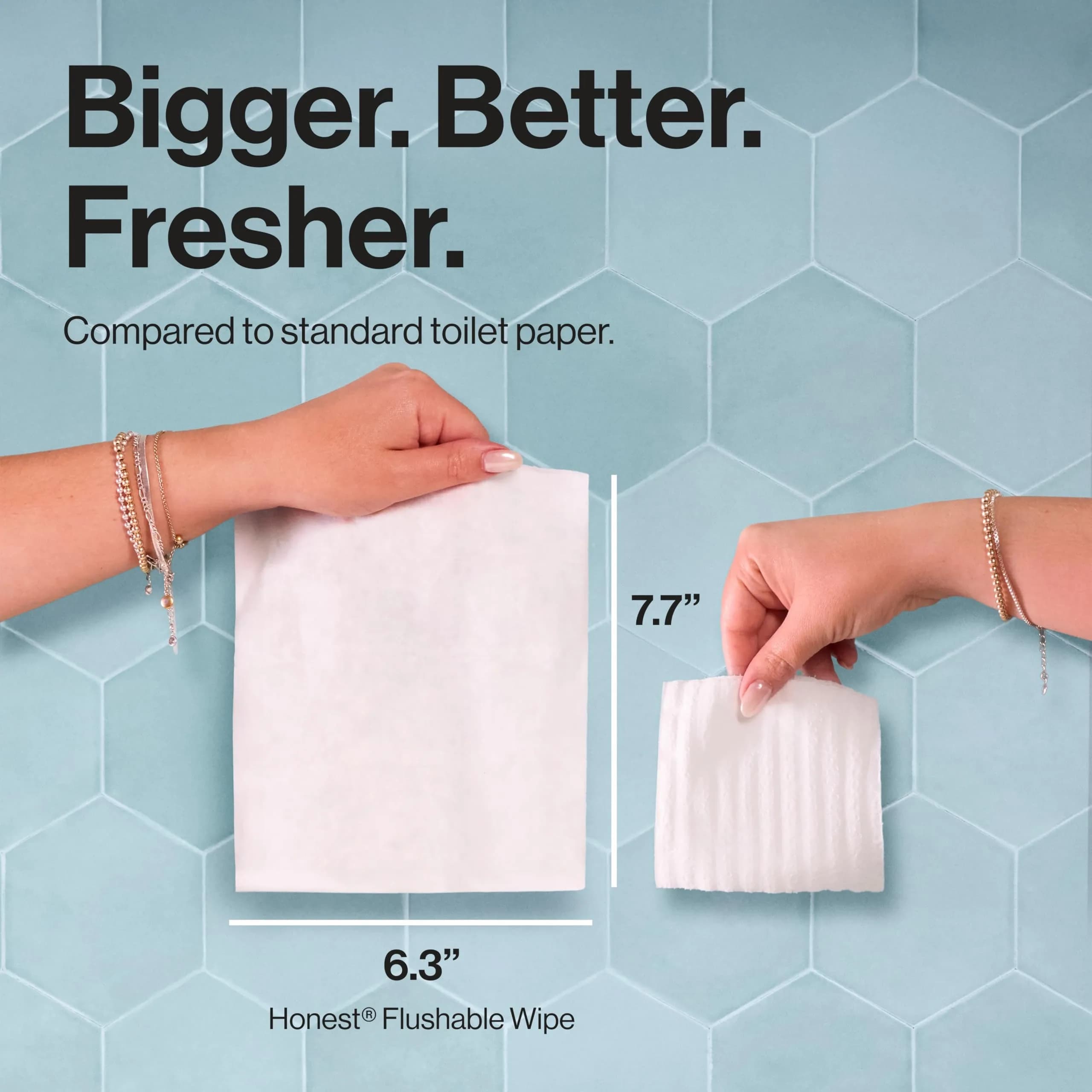 The Honest Company Flushable Wipes Hypoallergenic 42 Count | Dermatologist Tested for Sensitive Skin - view 6