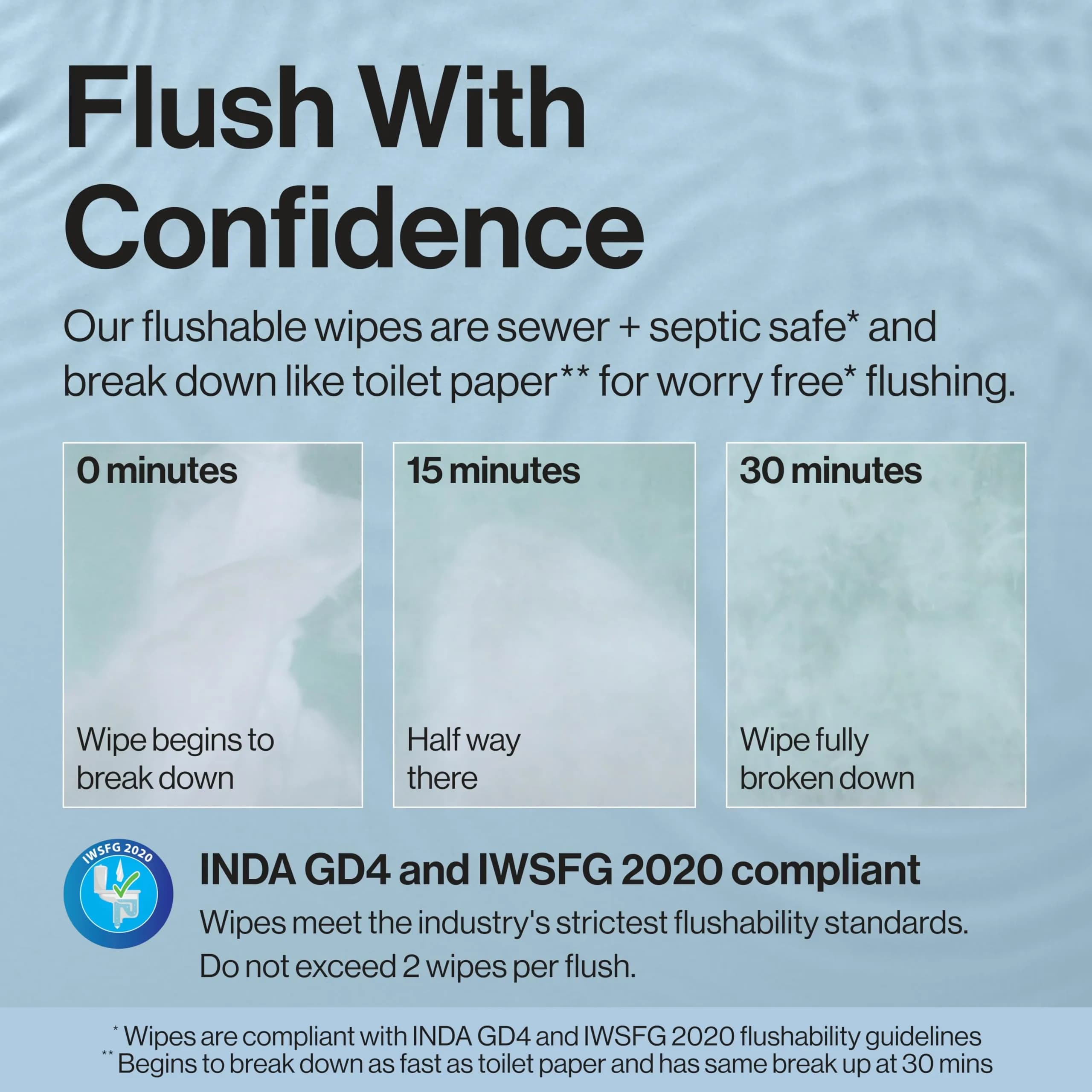 The Honest Company Flushable Wipes Hypoallergenic 42 Count | Dermatologist Tested for Sensitive Skin - view 4