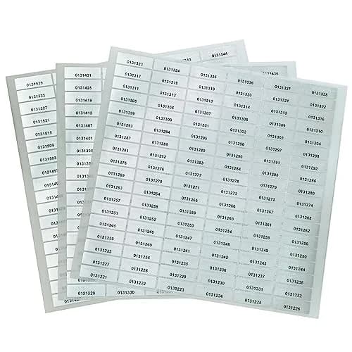 TLK&FBB Tamper Proof Hologram Labels 280 Pieces | Sequential Numbering, Silver thumbnail 6