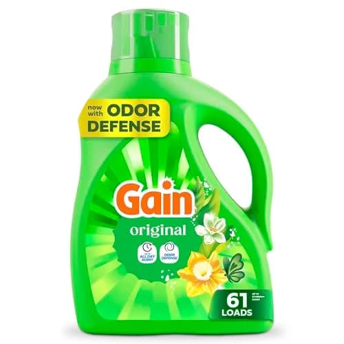 Gain Liquid Laundry Detergent Original Scent 154 oz | Concentrated Formula for Indian Homes — 81 Fl Oz