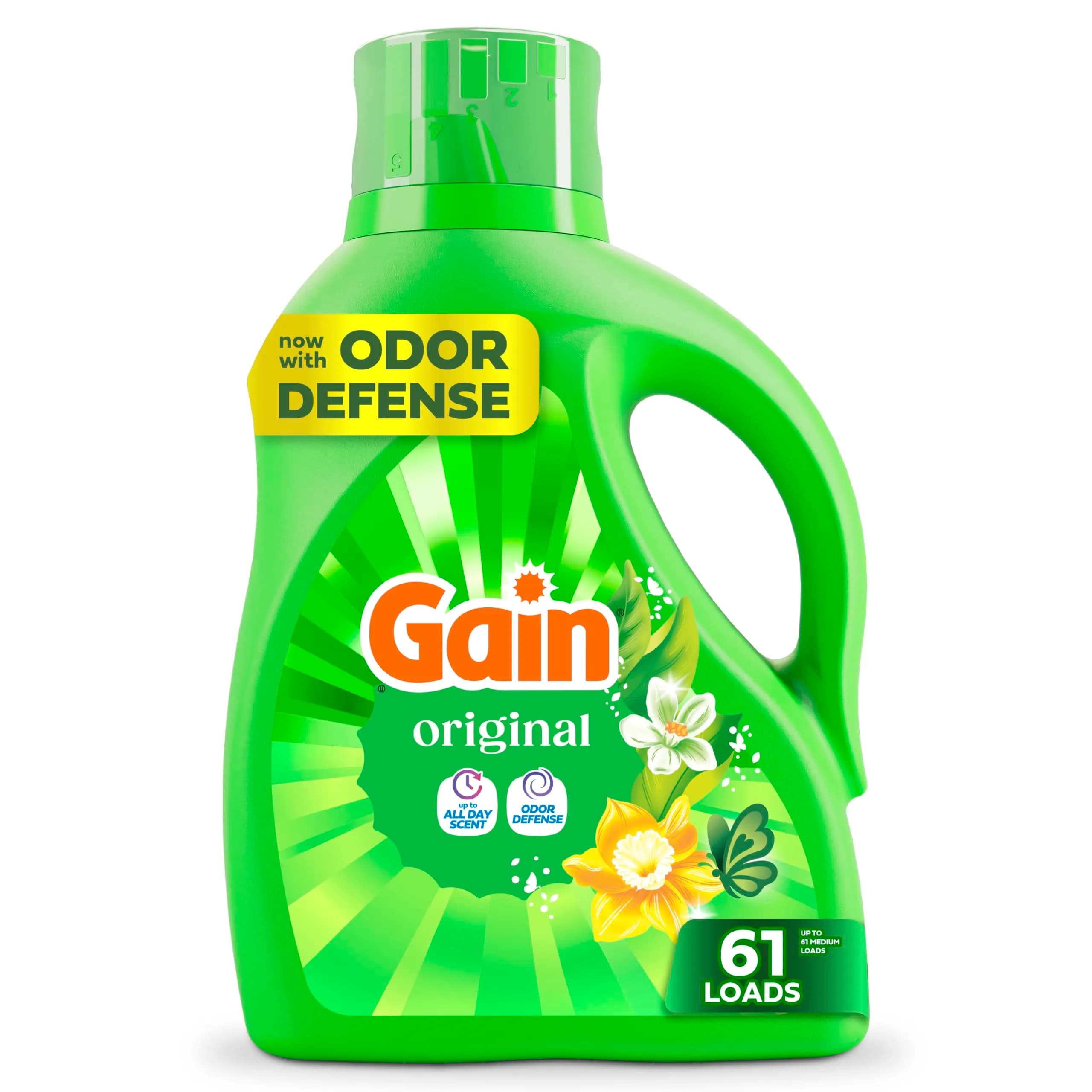 Gain Original Scent Liquid Laundry Detergent, 81 Fl Oz (Pack of 1) | Odor Defense & 6-Week Scent Lock - main product image