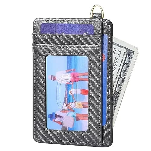 GEEAD Slim Minimalist Front Pocket RFID Blocking Card Holder Wallets for Men & Women | Compact & Secure thumbnail 2