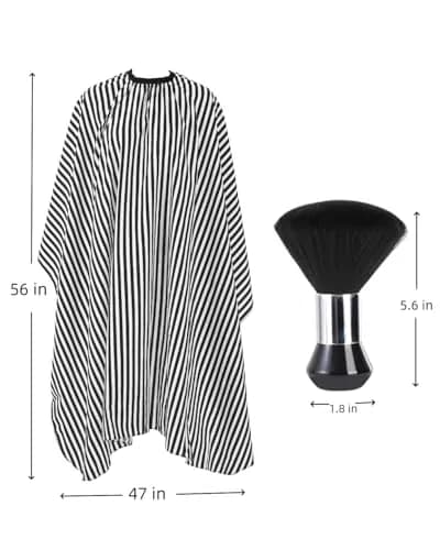 YELEGAI Large Hair Cutting Cape with Neck Duster Brush | Water-Repellent Polyester, Unisex, 47x56 inches thumbnail 2