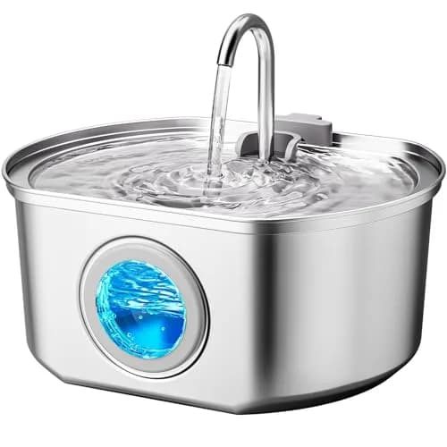 Neareal Cat Water Fountain Stainless Steel 3.2L | Quiet, Durable & Easy to Refill thumbnail 1