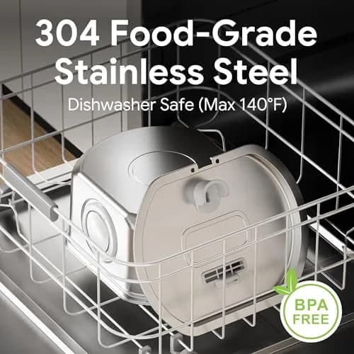 Neareal Cat Water Fountain Stainless Steel 3.2L | Quiet, Durable & Easy to Refill thumbnail 2