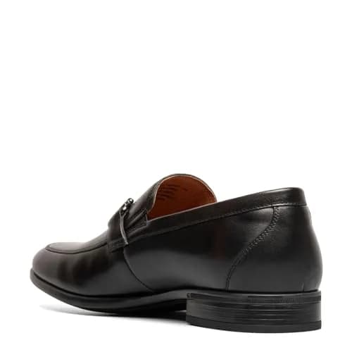 Florsheim Zaffiro Moc Toe Bit Loafer Men's Slip On, 9 D(M) US, Black | Classic Leather Loafer with Cushioned Comfort thumbnail 7