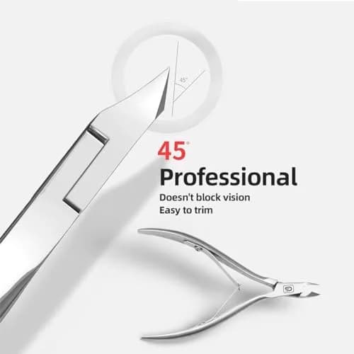 Gubonwer Cuticle Nippers 3/4 Jaw | Ultra-Sharp Stainless Steel Pedicure & Manicure Tool thumbnail 4