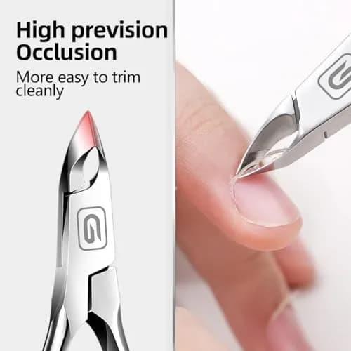Gubonwer Cuticle Nippers 3/4 Jaw | Ultra-Sharp Stainless Steel Pedicure & Manicure Tool thumbnail 2