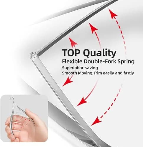 Gubonwer Cuticle Nippers 3/4 Jaw | Ultra-Sharp Stainless Steel Pedicure & Manicure Tool thumbnail 3