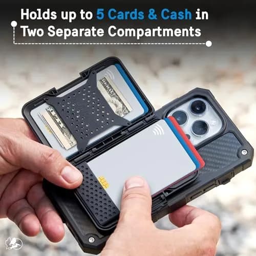 Pelican MagSafe Wallet with RFID Blocking for Cards and Cash - Black | Shields Your Cards from Digital Threats thumbnail 4