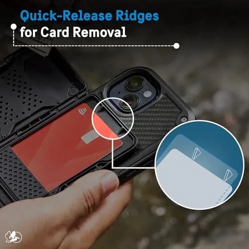 Pelican MagSafe Wallet with RFID Blocking for Cards and Cash - Black | Shields Your Cards from Digital Threats thumbnail 7