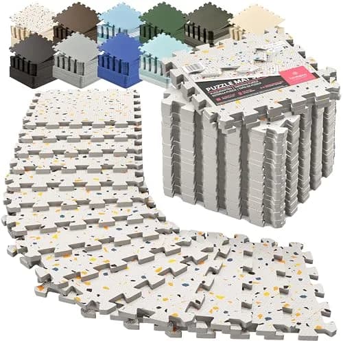 BeMaxx Gym Mats Set - EVA Interlocking Foam Floor Tiles 18 pcs | Anti-Fatigue Workout Mat Puzzle thumbnail 1