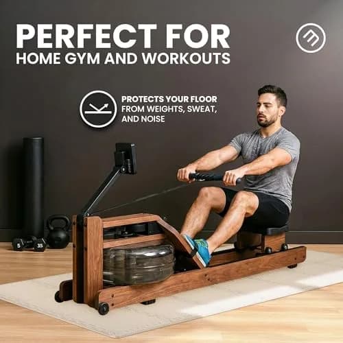 BeMaxx Interlocking EVA Foam Floor Tiles Workout Mat Set with Edge Pieces - 18 Tiles (18 sq ft), Warm Sand | Protects Floors from Scratches, Sweat & Noise thumbnail 6