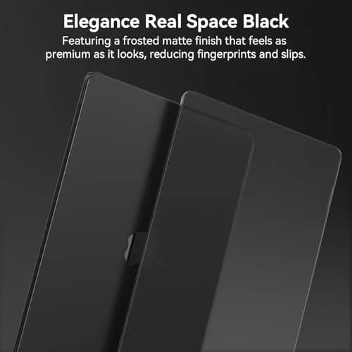 EooCoo Hard Case for MacBook Air 15 inch M2-M5 (A2941/A3114/A3241/A3448) with Keyboard Cover & Screen Protector, Frost Black thumbnail 3